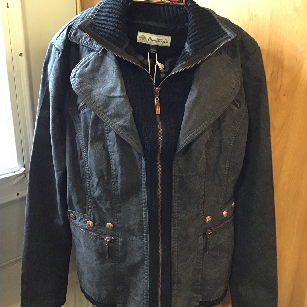 Montana Company Washable Leather Like Jacket